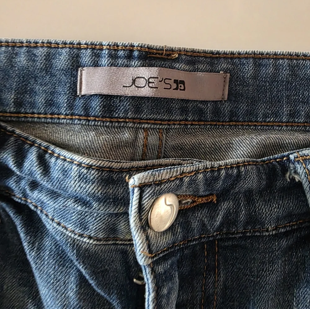 Joe's Jeans 28 Denim Short Distressed Blue Jean Shorts Factory Cut Off
